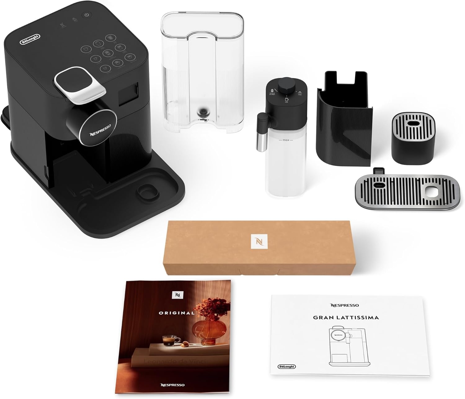 image:imageDe Longhi Nespresso Gran Lattissima EN640W Kaffeemaschine mit Milchaufschumer 19 bar weiSchwarz