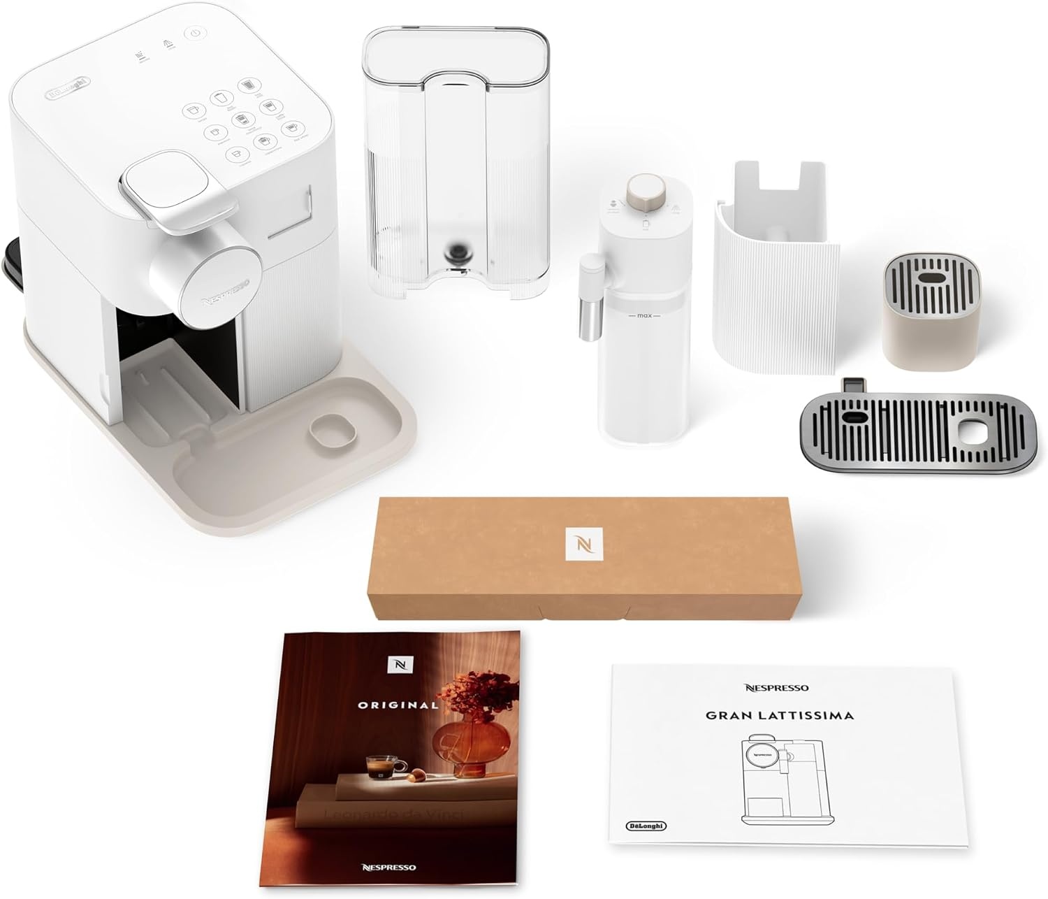 image:imageDe Longhi Nespresso Gran Lattissima EN640W Kaffeemaschine mit Milchaufschumer 19 bar weiWei