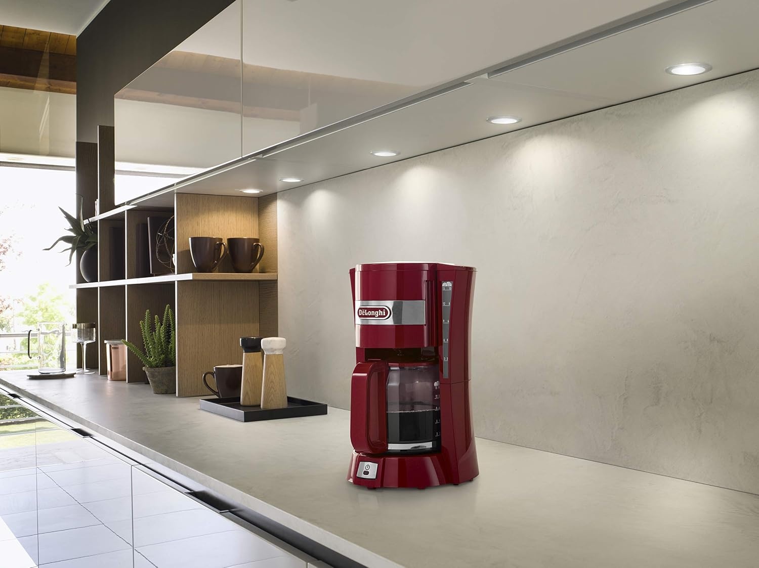 image:imageDeLonghi Active Line Filterkaffeemaschine 5 Tassen SchwarzRot