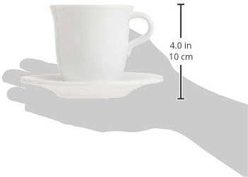 image:imageDeLonghi Cappuccinottassen Set DLSC309 2 handgemachte Keramik Tassen mit Untertassen mikrowellen amp splmaschinengeeignet 270 ml WeiCappuccinoTassen 2er Set