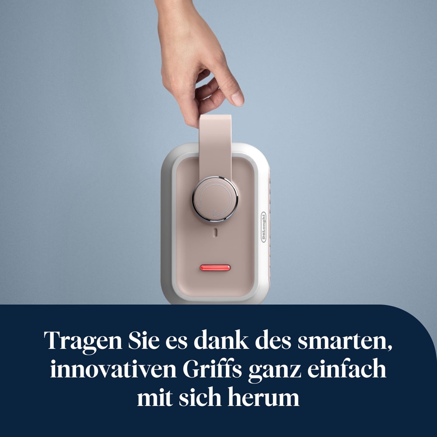 image:imageDeLonghi Capsule Desk KeramikHeizlfter Kompakter Tischheizlfter Sofortige Wrme Leise Automatische Abschaltung bei Umkippen 360 W Salbeigrn HFX10B03GRPink San Diego