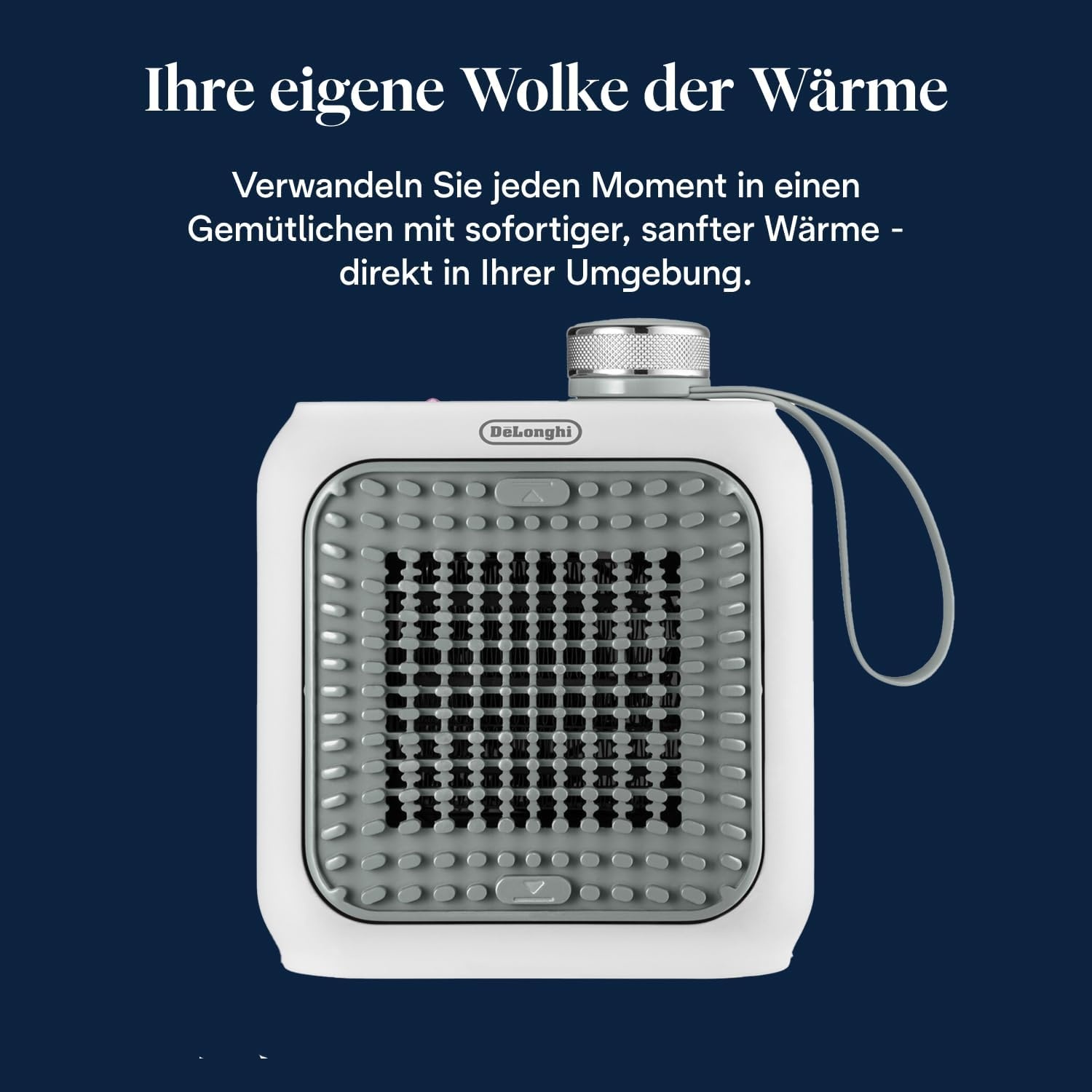 image:imageDeLonghi Capsule Desk KeramikHeizlfter Kompakter Tischheizlfter Sofortige Wrme Leise Automatische Abschaltung bei Umkippen 360 W Salbeigrn HFX10B03GRGrn