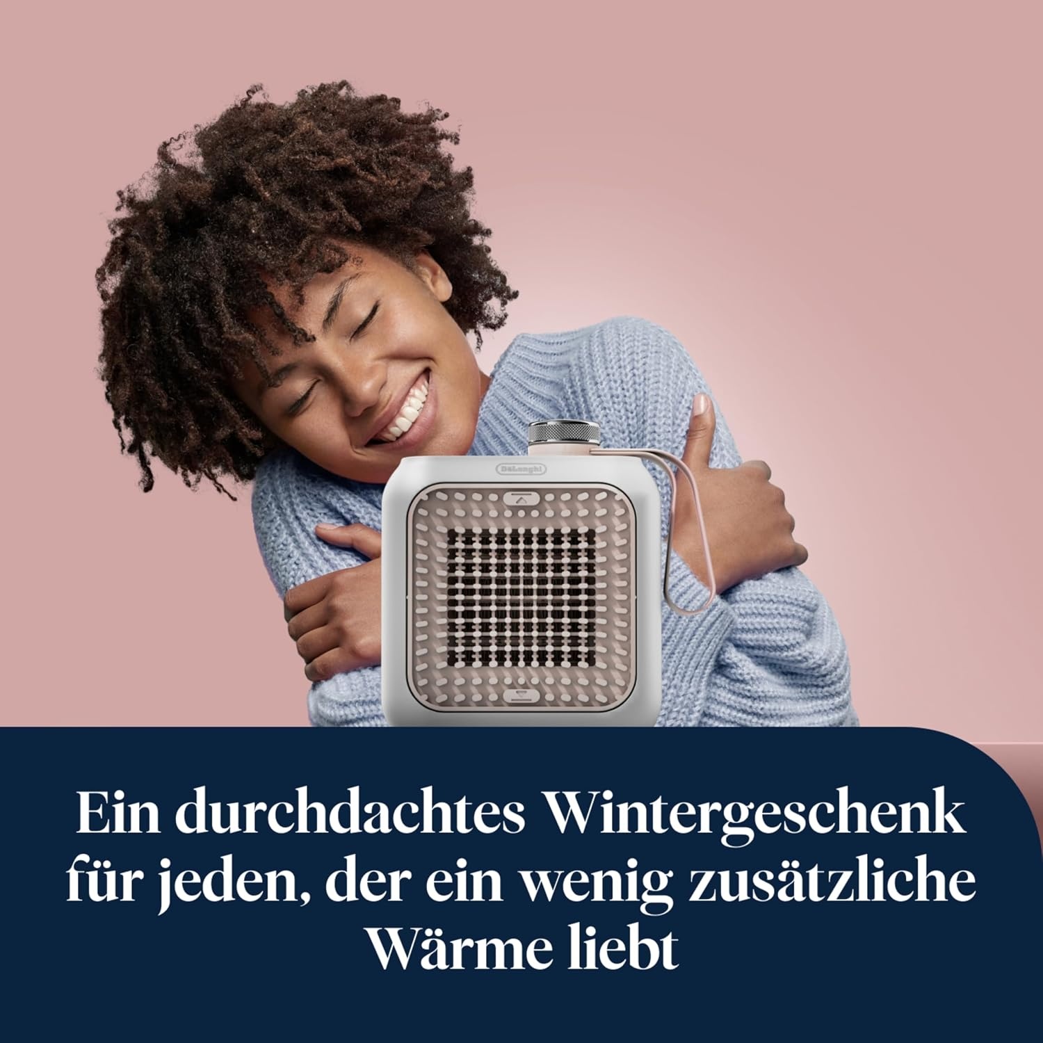 image:imageDeLonghi Capsule Desk KeramikHeizlfter Kompakter Tischheizlfter Sofortige Wrme Leise Automatische Abschaltung bei Umkippen 360 W Salbeigrn HFX10B03GRPink San Diego
