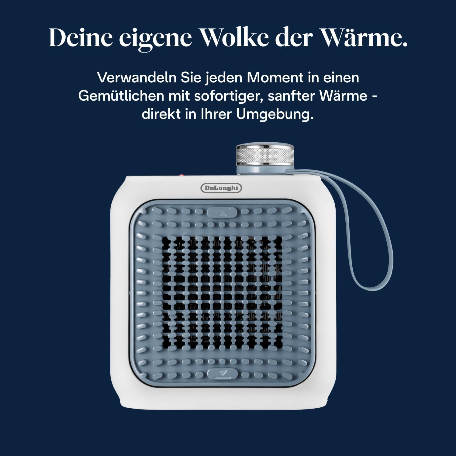 image:imageDeLonghi Capsule Desk KeramikHeizlfter Kompakter Tischheizlfter Sofortige Wrme Leise Automatische Abschaltung bei Umkippen 360 W Salbeigrn HFX10B03GRHellblau