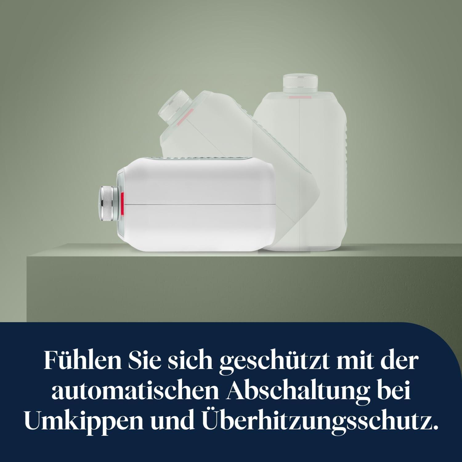 image:imageDeLonghi Capsule Desk KeramikHeizlfter Kompakter Tischheizlfter Sofortige Wrme Leise Automatische Abschaltung bei Umkippen 360 W Salbeigrn HFX10B03GRGrn