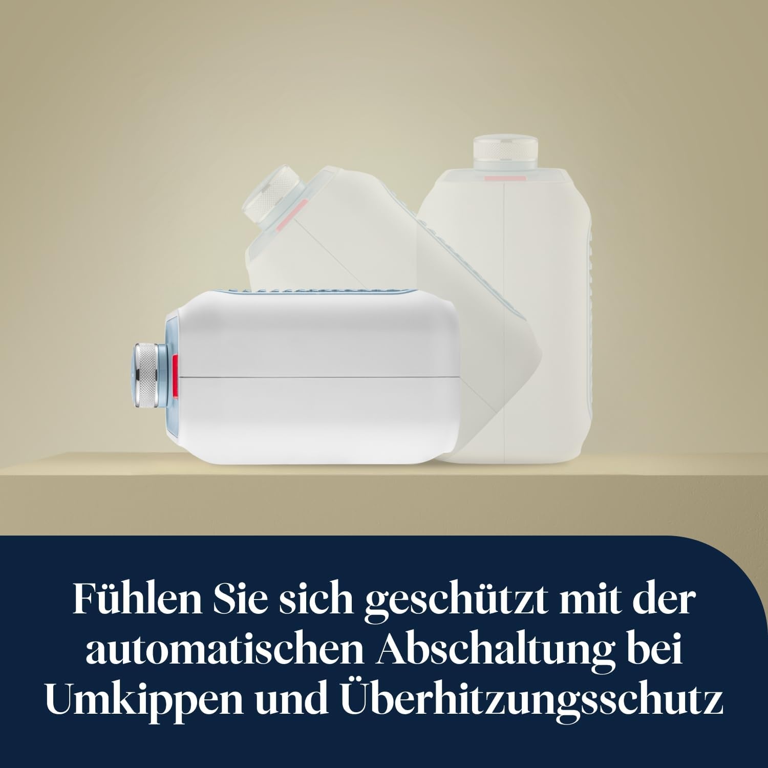 image:imageDeLonghi Capsule Desk KeramikHeizlfter Kompakter Tischheizlfter Sofortige Wrme Leise Automatische Abschaltung bei Umkippen 360 W Salbeigrn HFX10B03GRHellblau