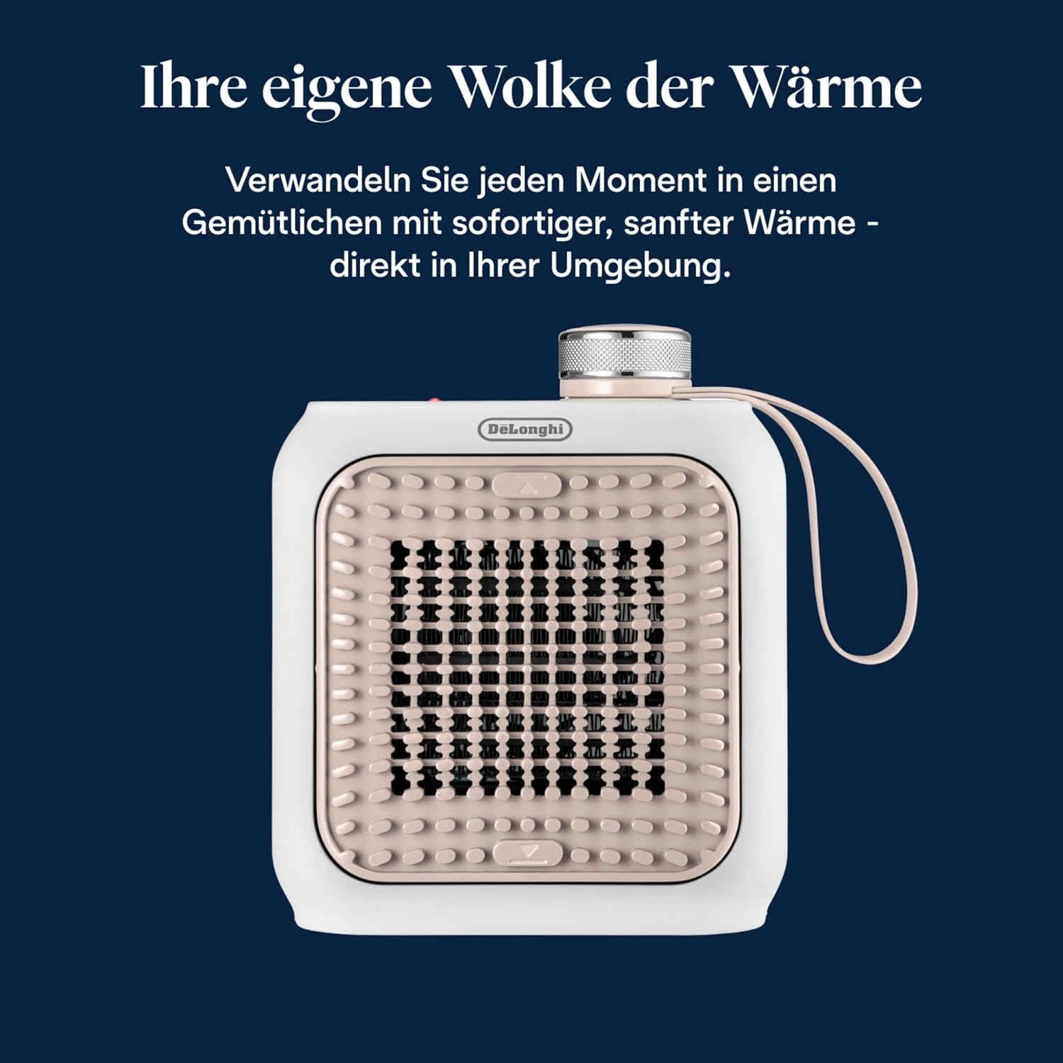 image:imageDeLonghi Capsule Desk KeramikHeizlfter Kompakter Tischheizlfter Sofortige Wrme Leise Automatische Abschaltung bei Umkippen 360 W Salbeigrn HFX10B03GRPink San Diego