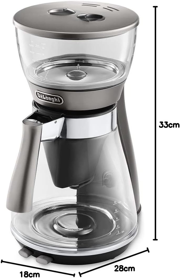 image:imageDeLonghi Clessidra Filterkaffeemaschine 10 Tassen Grau