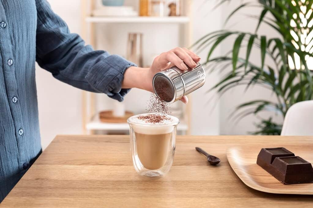 image:imageDeLonghi DLSC061 Edelstahl Kakao Streuer 175ml SilberKakaoStreuer