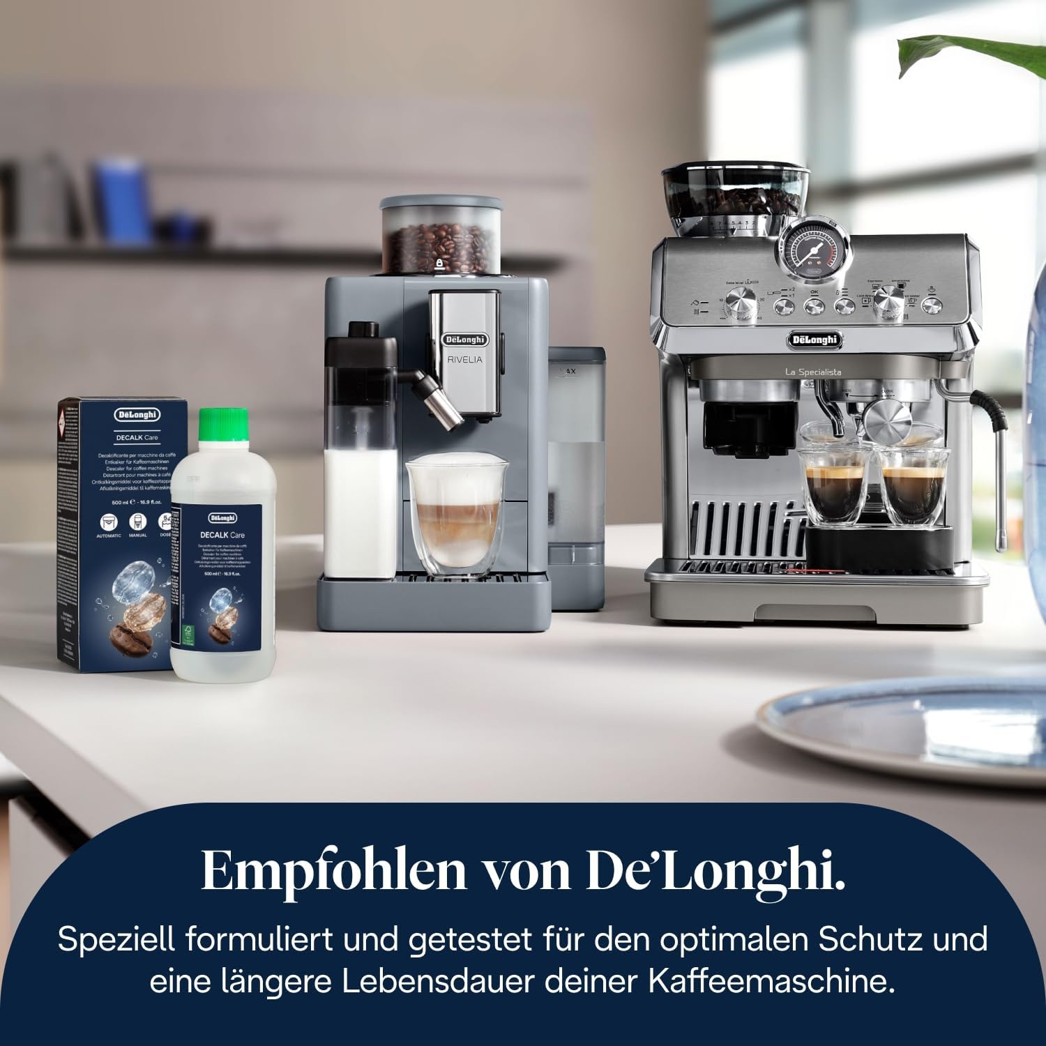 image:imageDeLonghi Decalk Care KaffeemaschinenEntkalker 10 Entkalkungsdosen500 ml 2er Pack