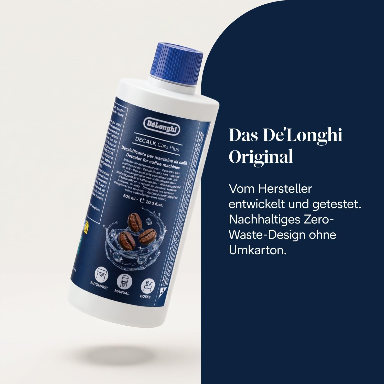 image:imageDeLonghi Decalk Care KaffeemaschinenEntkalker 10 Entkalkungsdosen600 ml 1er Pack