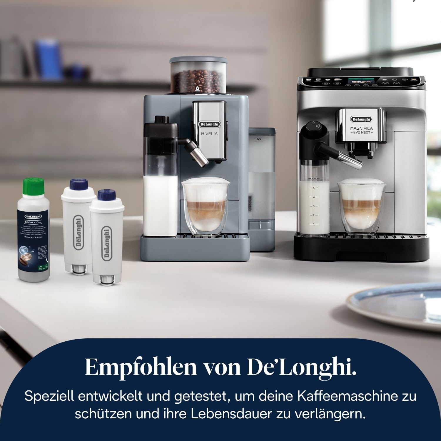 image:imageDeLonghi Decalk Care Wartungsset fr Kaffeemaschinen mit EntkalkerWasserfilter Kit