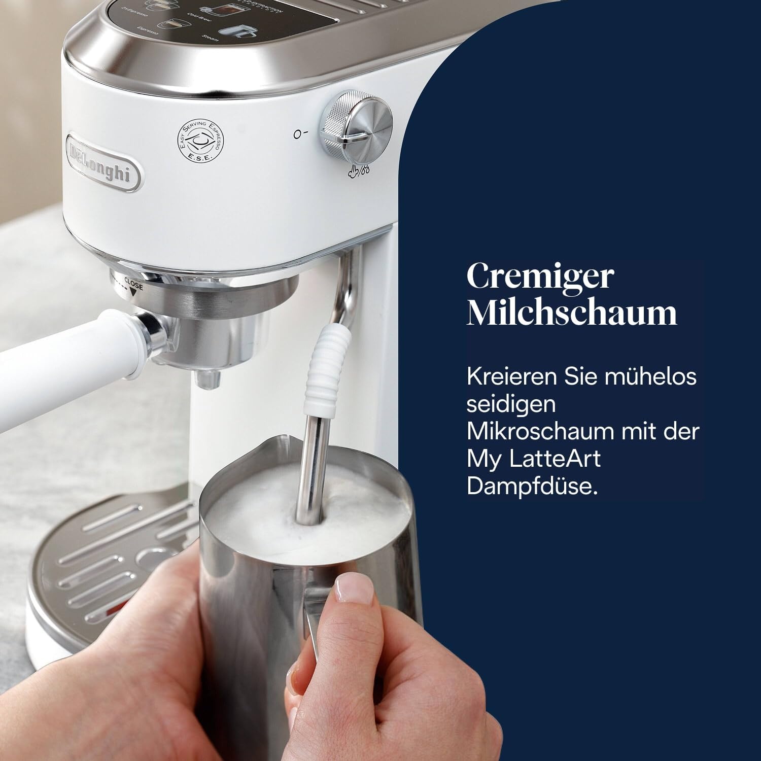 image:imageDeLonghi Dedica Duo Manuelle Espressomaschine mit Cold Brew GrnWei