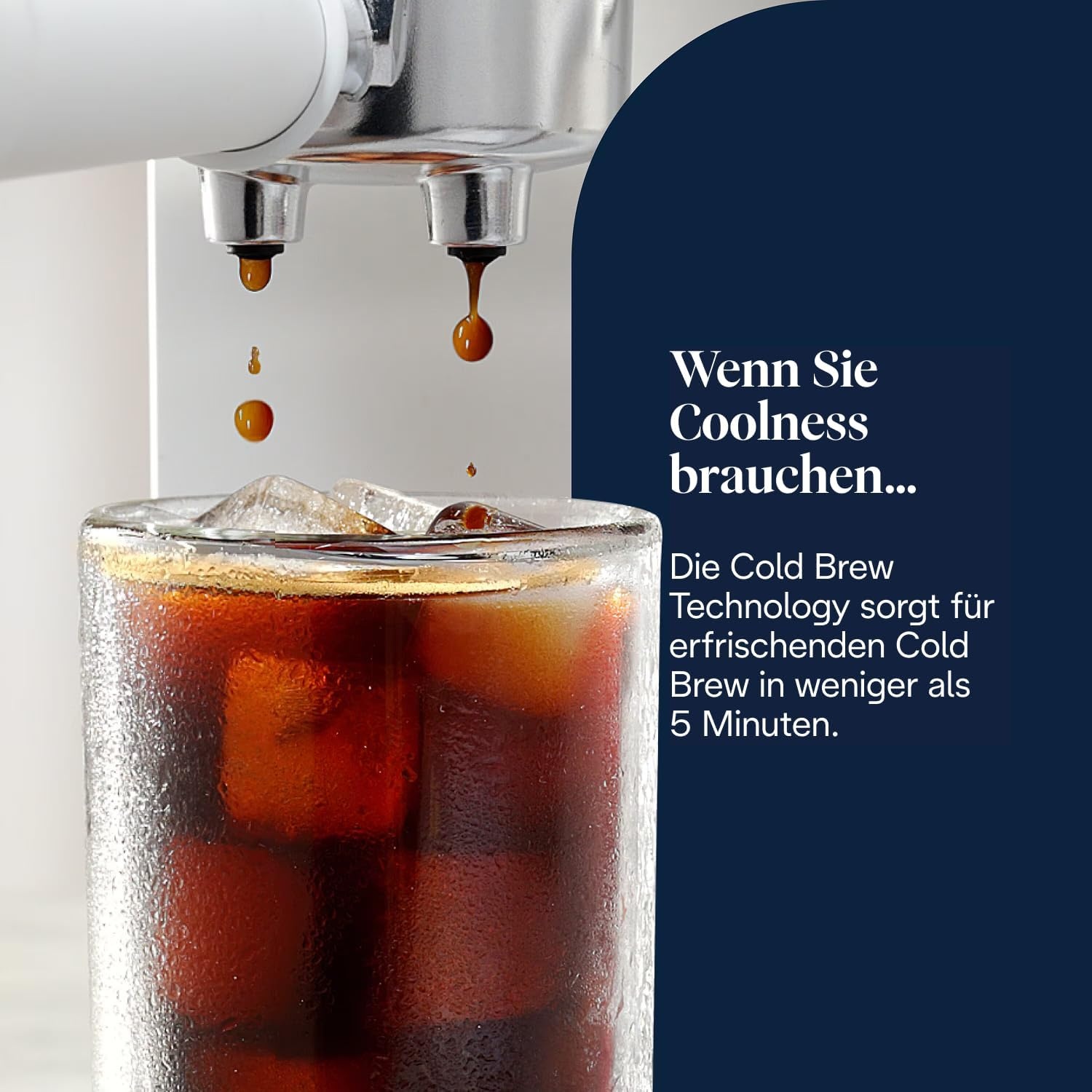 image:imageDeLonghi Dedica Duo Manuelle Espressomaschine mit Cold Brew GrnWei