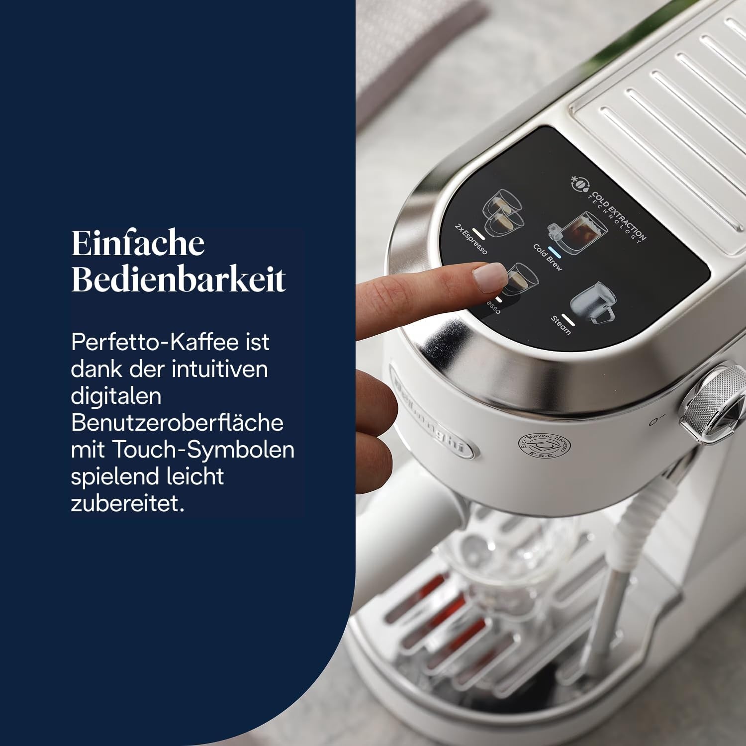 image:imageDeLonghi Dedica Duo Manuelle Espressomaschine mit Cold Brew GrnWei