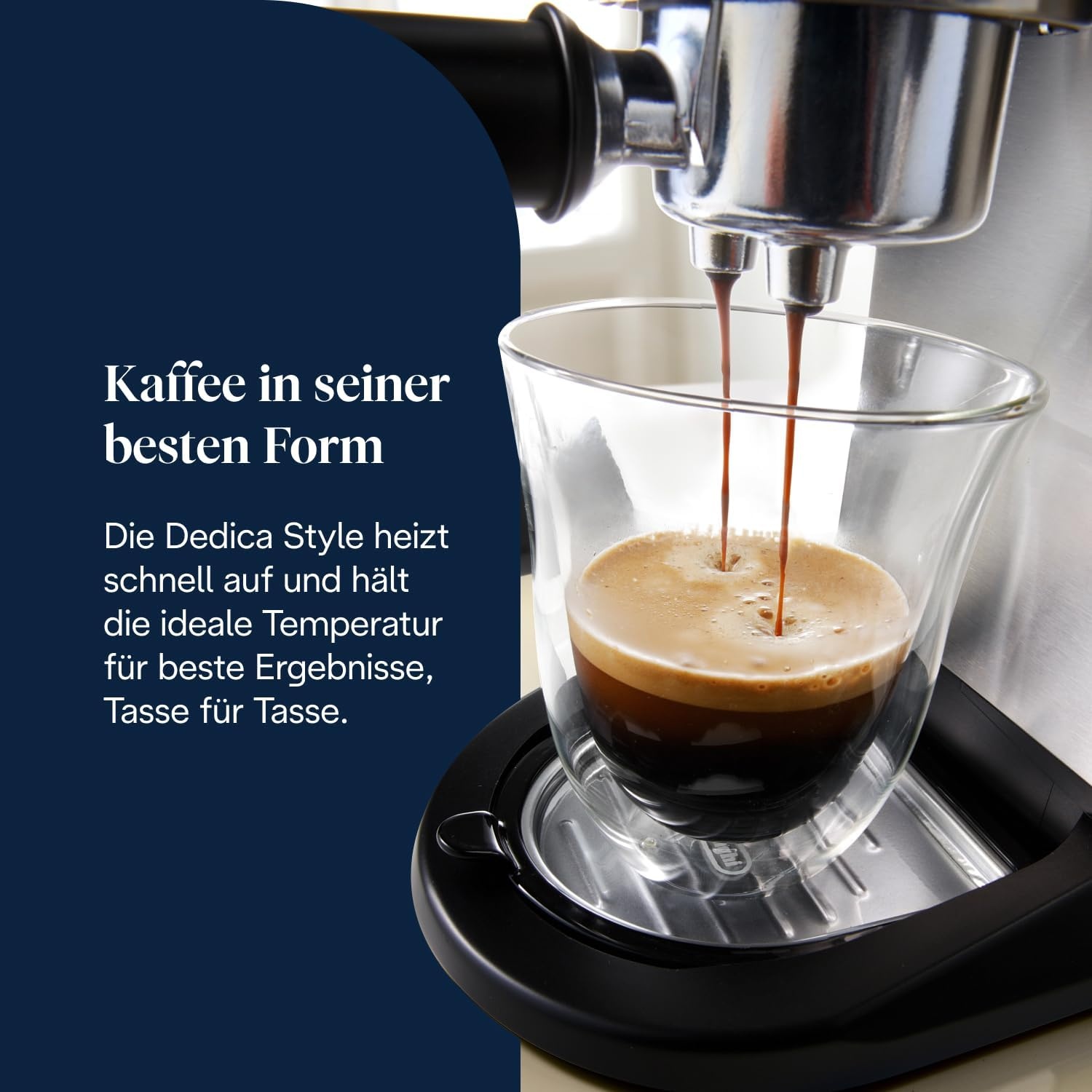 image:imageDeLonghi Dedica Style Espressomaschine mit Manuellem MilchaufschumerMetal