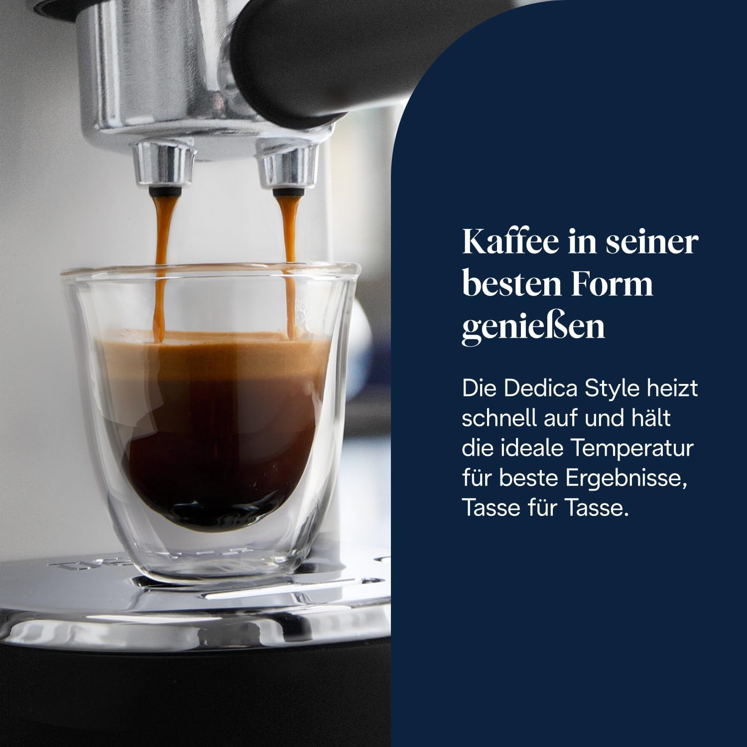 image:imageDeLonghi Dedica Style Espressomaschine mit Manuellem MilchaufschumerWei