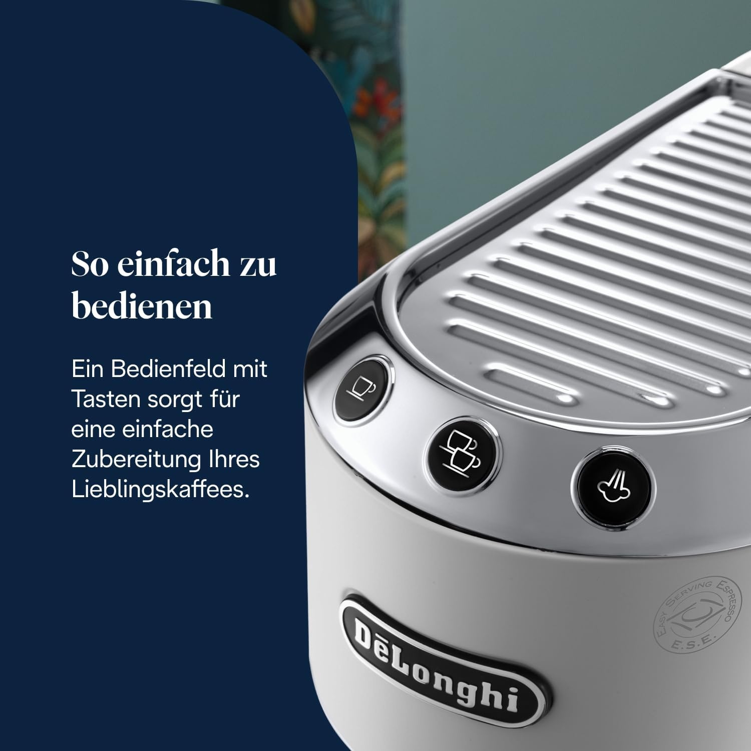 image:imageDeLonghi Dedica Style Espressomaschine mit Manuellem MilchaufschumerWei