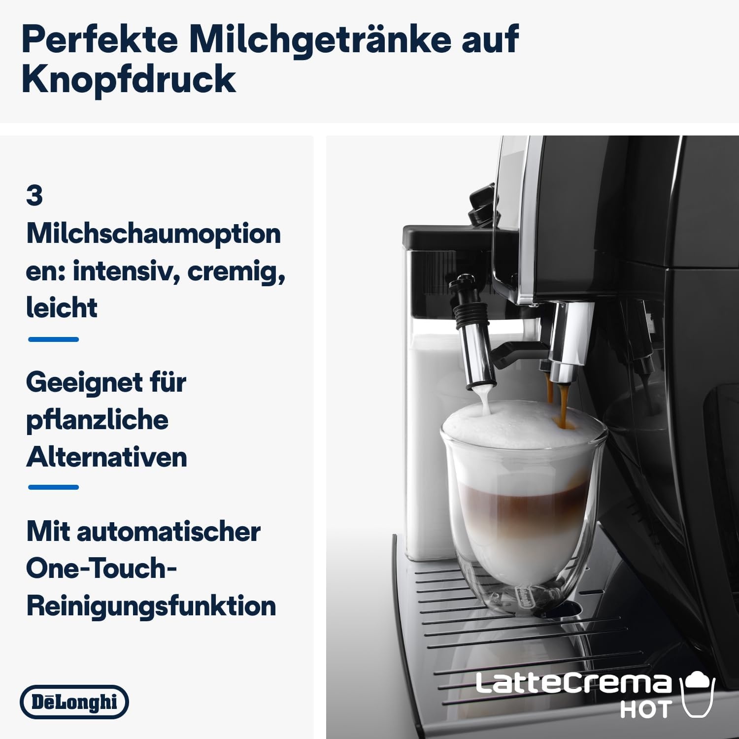 image:imageDeLonghi Dinamica Plus Kaffeevollautomat 18 Getrnke Schwarz18 Getrnke