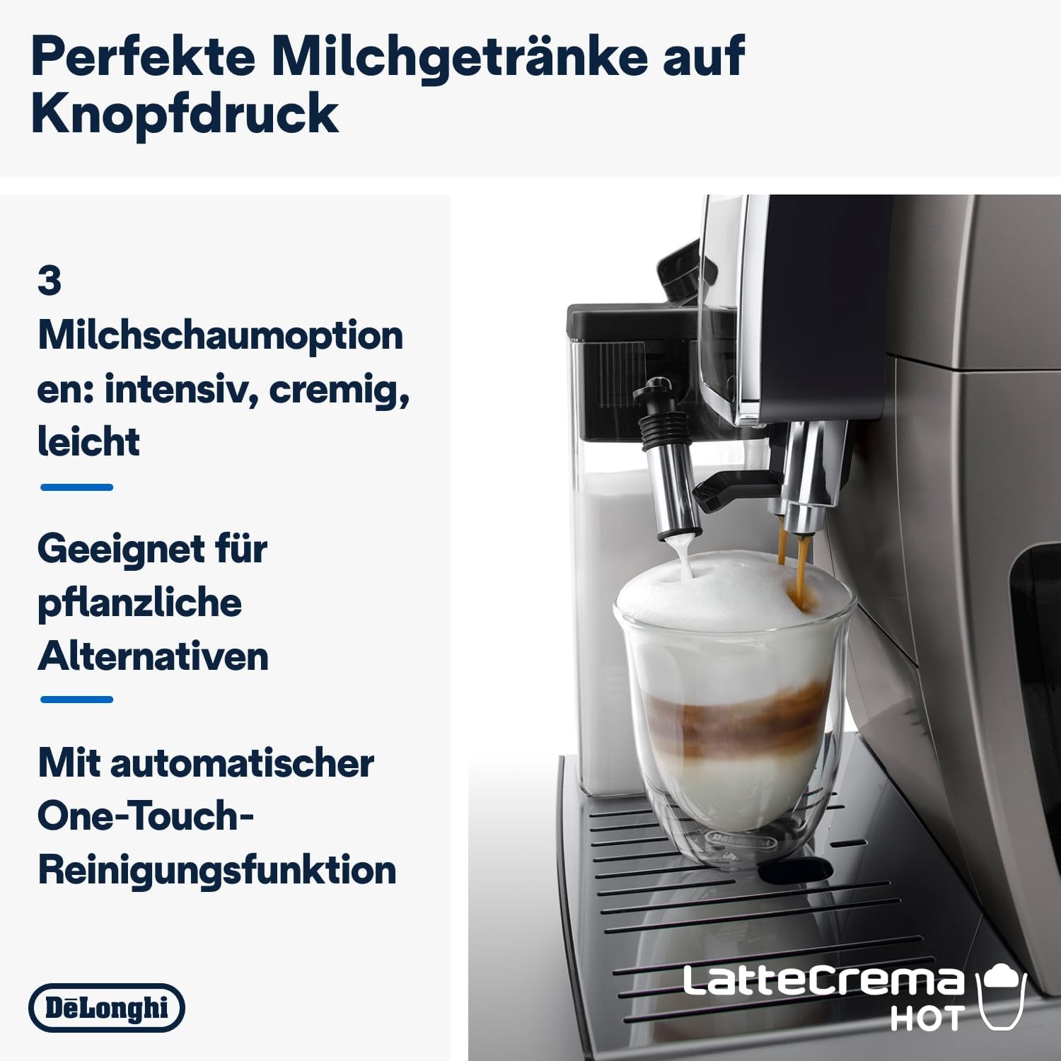 image:imageDeLonghi Dinamica Plus Kaffeevollautomat 18 Getrnke Schwarz24 Getrnke
