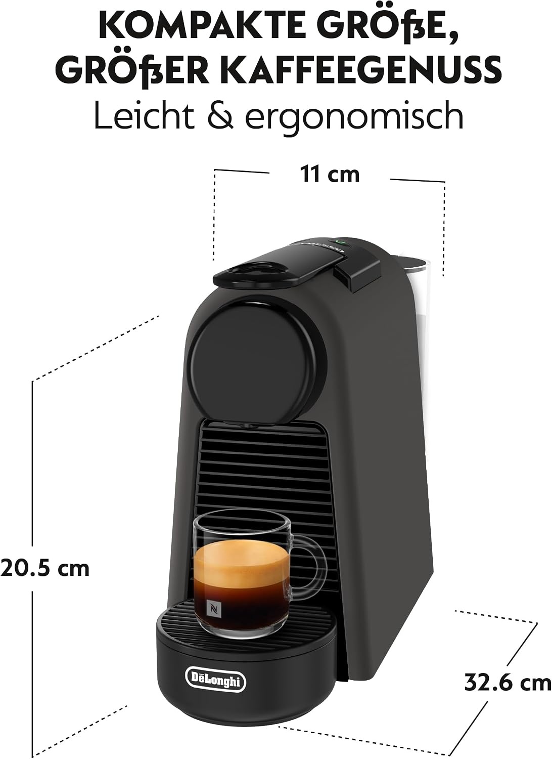 image:imageDeLonghi EN 85 Essenza Mini FarbeRotMattschwarz