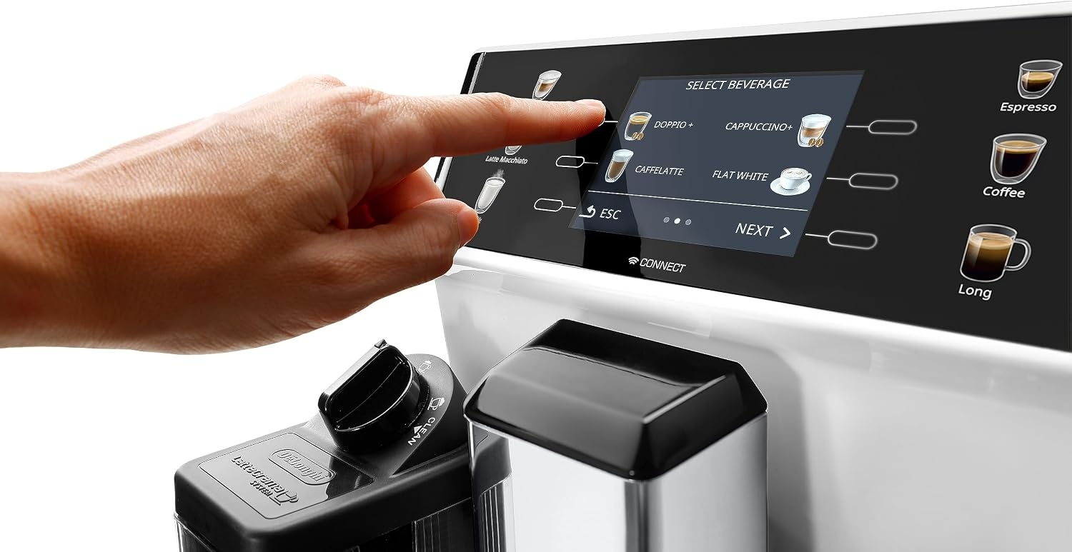image:imageDeLonghi Eletta Evo Kaffeevollautomat 6 Getrnke SchwarzWei