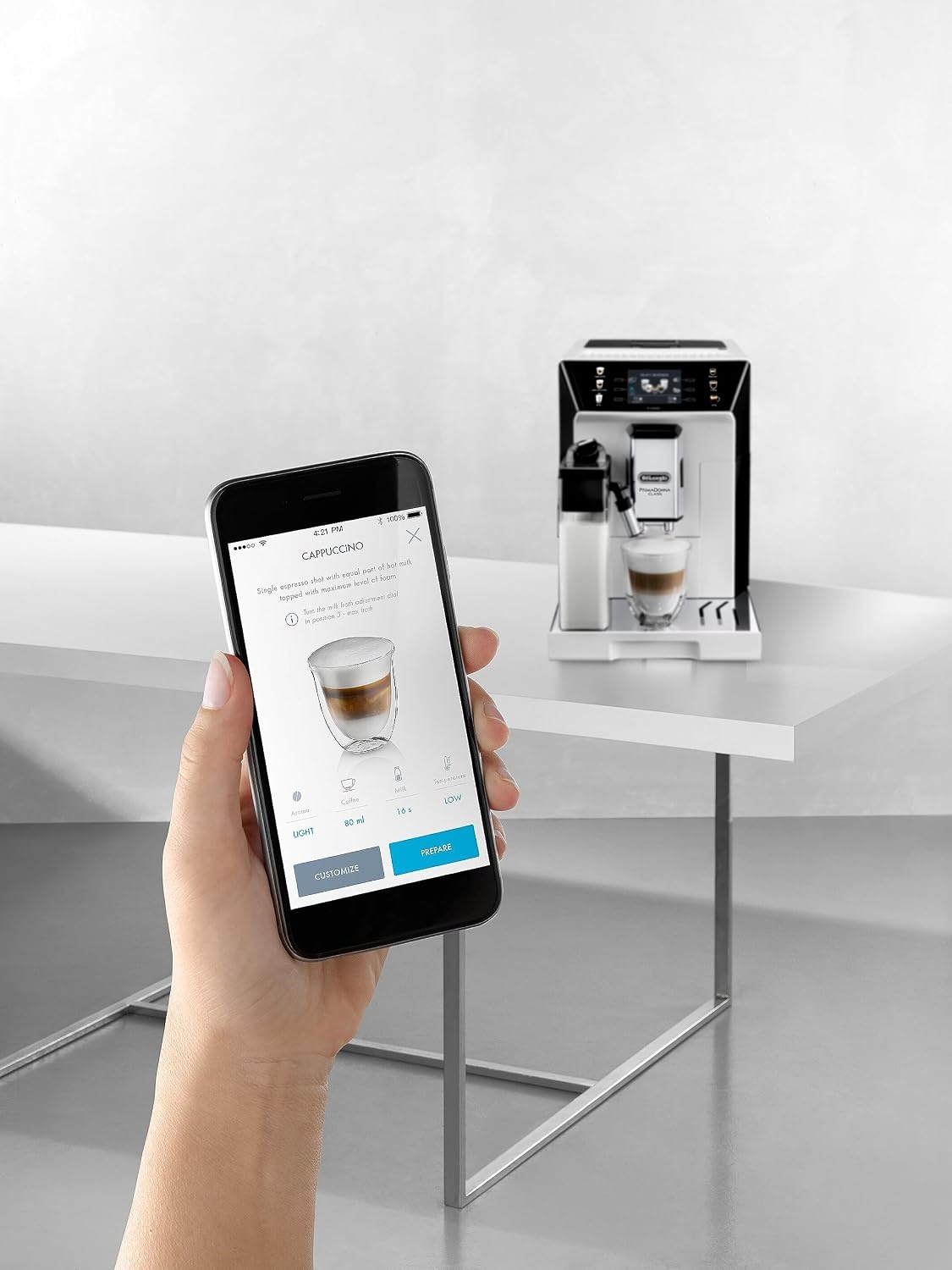 image:imageDeLonghi Eletta Evo Kaffeevollautomat 6 Getrnke SchwarzWei