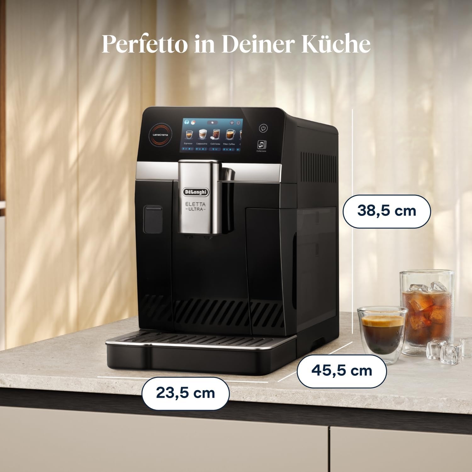 image:imageDeLonghi Eletta Explore Kaffeevollautomat mit 50 Getrnken Cold BrewBlack