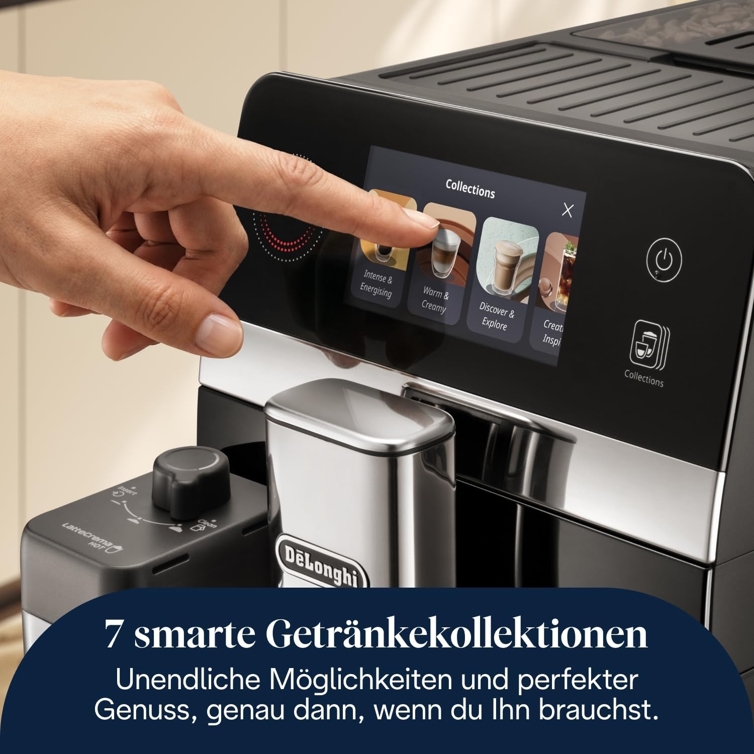 image:imageDeLonghi Eletta Explore Kaffeevollautomat mit 50 Getrnken Cold BrewBlack