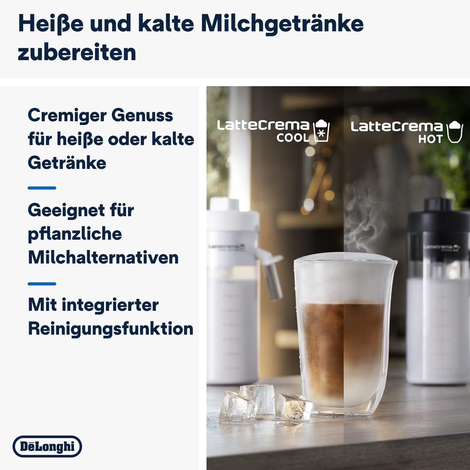 image:imageDeLonghi Eletta Explore Kaffeevollautomat mit 50 Getrnken Cold BrewGrau 40 Getrnke
