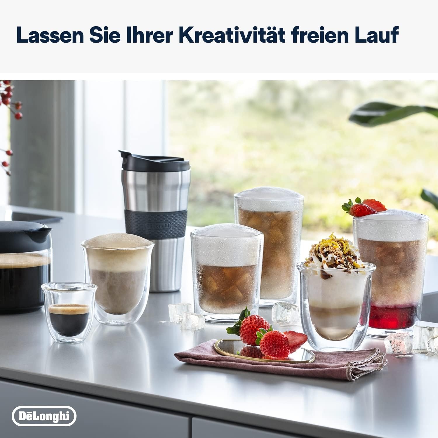 image:imageDeLonghi Eletta Explore Kaffeevollautomat mit 50 Getrnken Cold BrewGrau 40 Getrnke