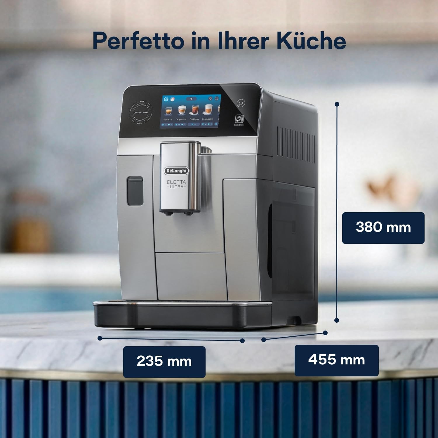 image:imageDeLonghi Eletta Explore Kaffeevollautomat mit 50 Getrnken Cold BrewSilber 50 Getrnke