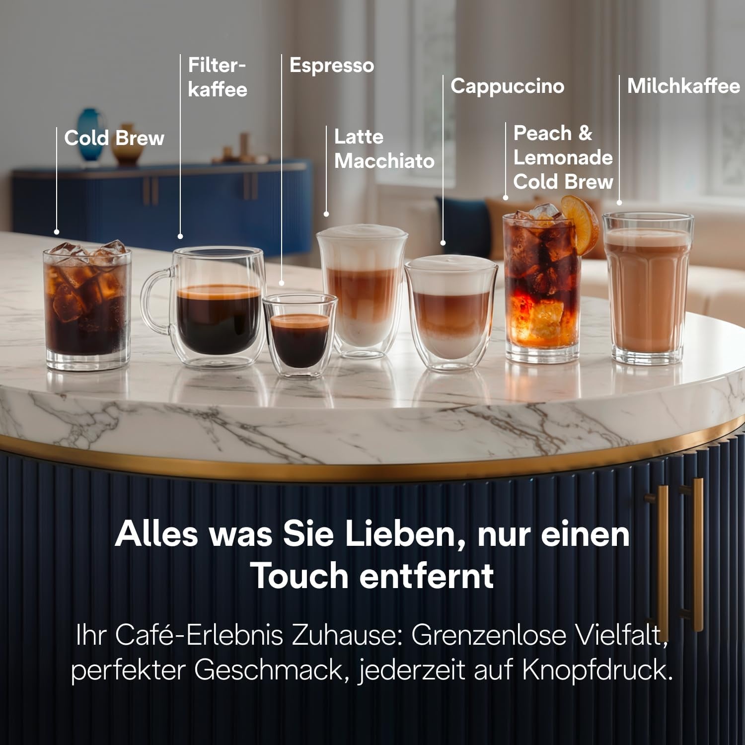 image:imageDeLonghi Eletta Explore Kaffeevollautomat mit 50 Getrnken Cold BrewSilber 50 Getrnke