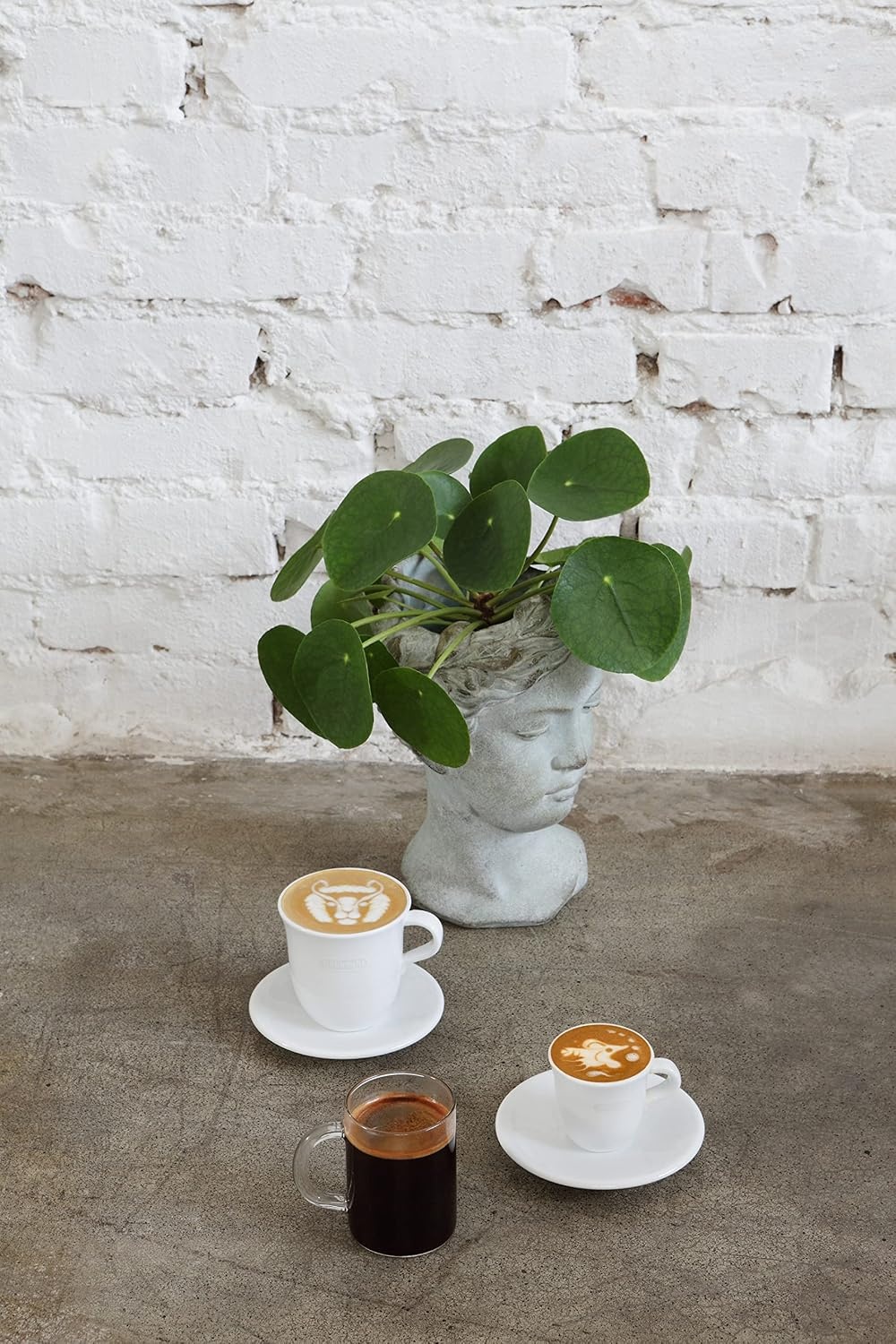image:imageDeLonghi Espressotassen Set aus Porzellan DLSC308 2 handgemachte Keramik Tassen mit Untertassen mikrowellen amp splmaschinengeeignet 70 ml WeiWei