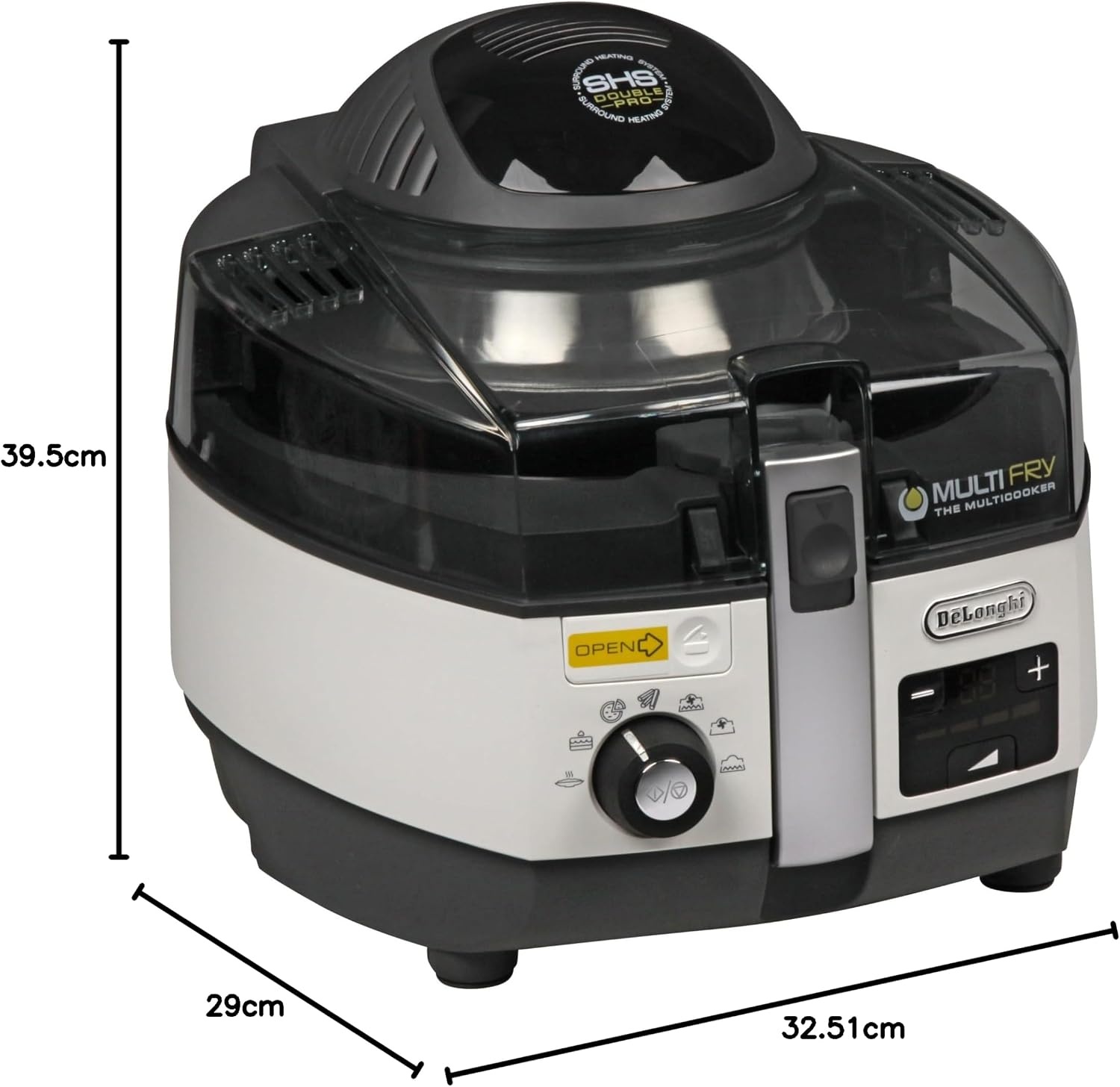 image:imageDeLonghi FH13942 MultiFry Heiluftfritteuse Extra Chef 1400 W wei7 Programme