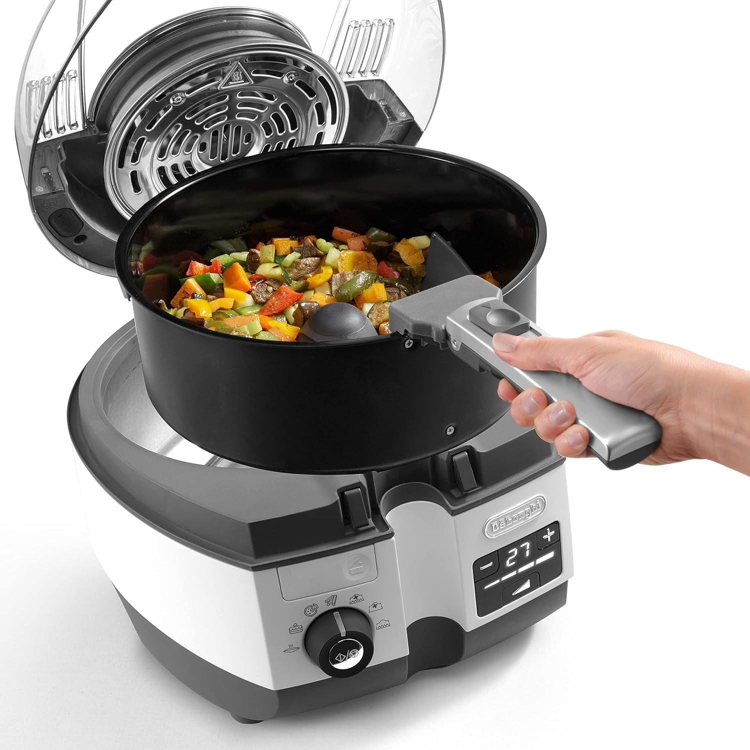 image:imageDeLonghi FH13942 MultiFry Heiluftfritteuse Extra Chef 1400 W wei8 Programme