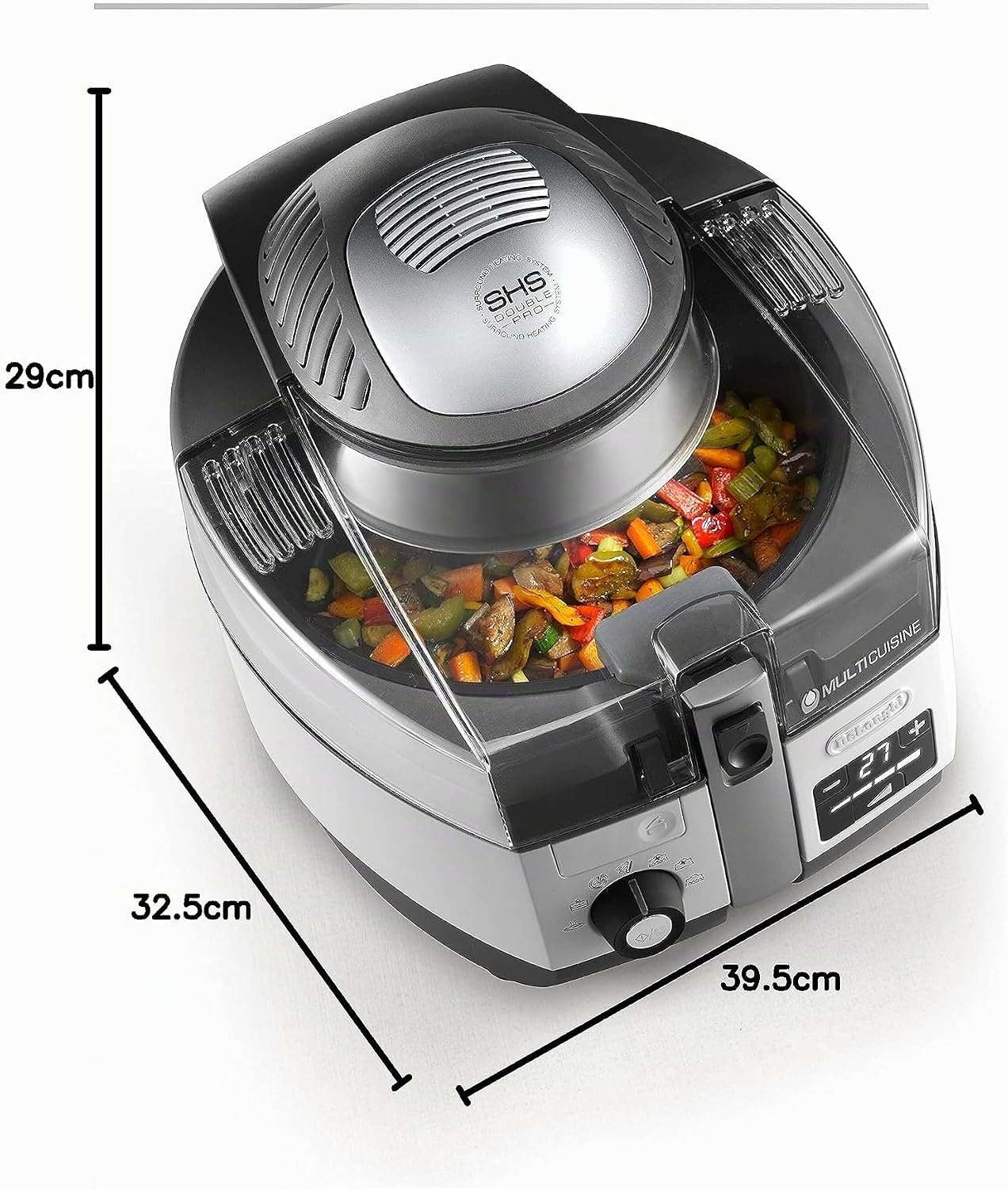 image:imageDeLonghi FH13942 MultiFry Heiluftfritteuse Extra Chef 1400 W wei8 Programme