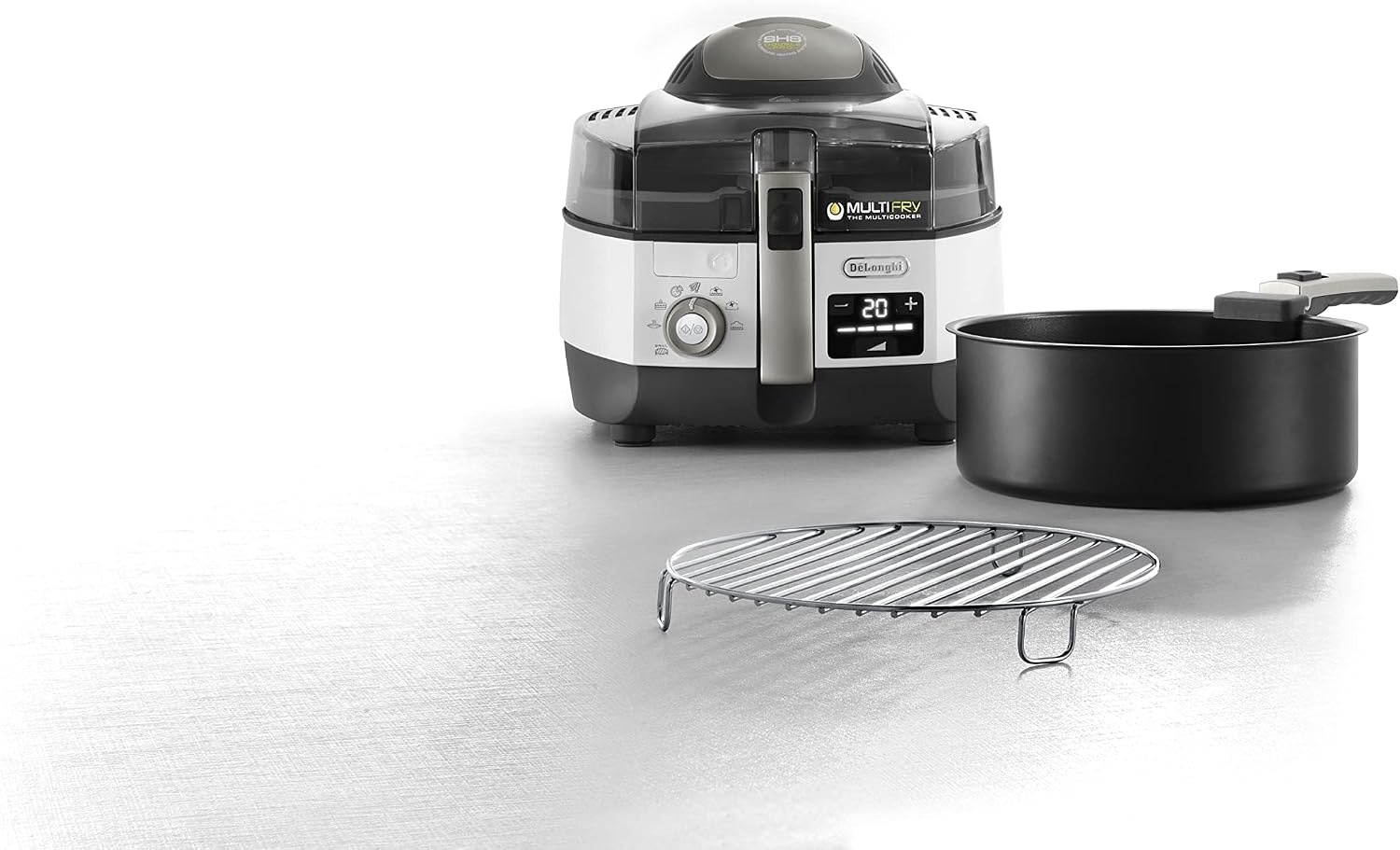 image:imageDeLonghi FH13942 MultiFry Heiluftfritteuse Extra Chef 1400 W wei8 Programme