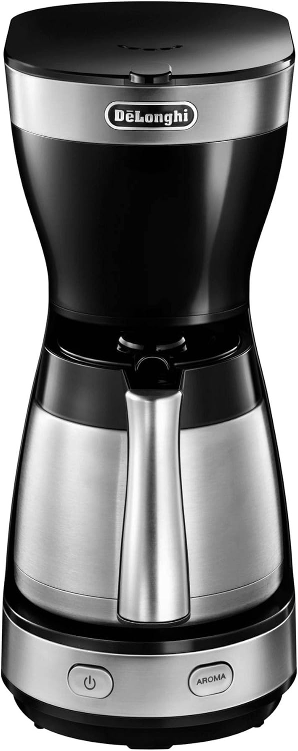 image:imageDeLonghi ICM 16710 Filterkaffeemaschine mit Thermoskanne schwarzsilber