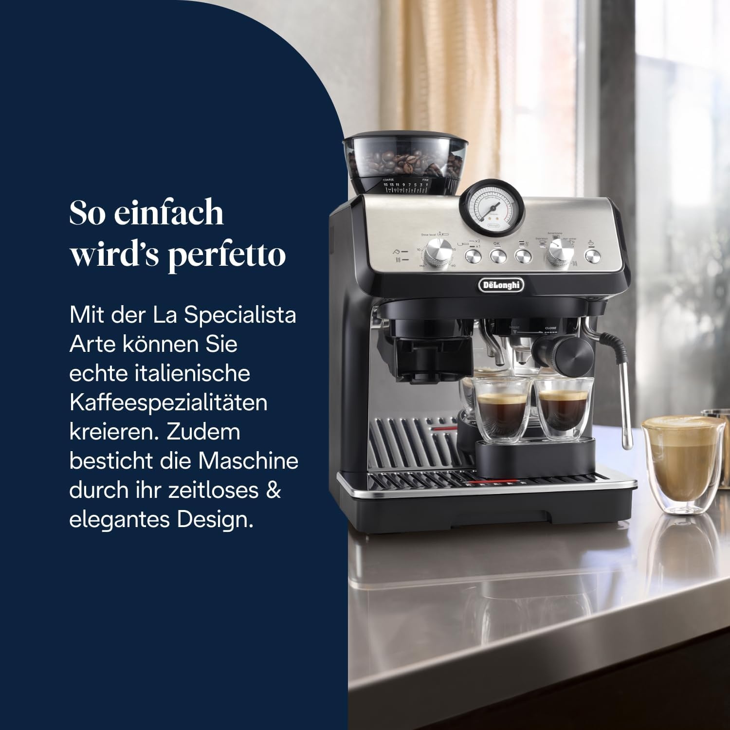 image:imageDeLonghi La Specialista Arte Espressomaschine 3 GetrnkevoreinstellungenSchwarz