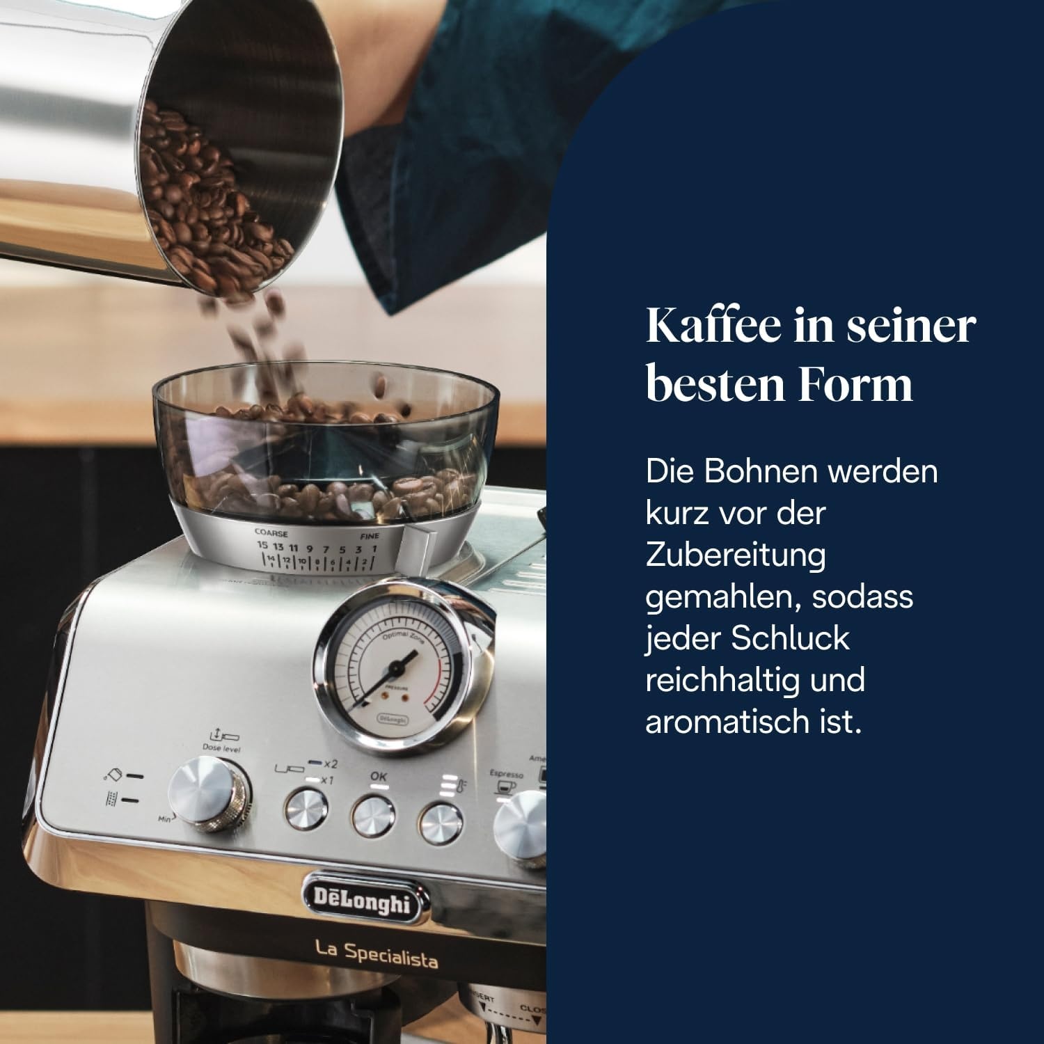 image:imageDeLonghi La Specialista Arte Espressomaschine 3 GetrnkevoreinstellungenSchwarzSchiere Freude