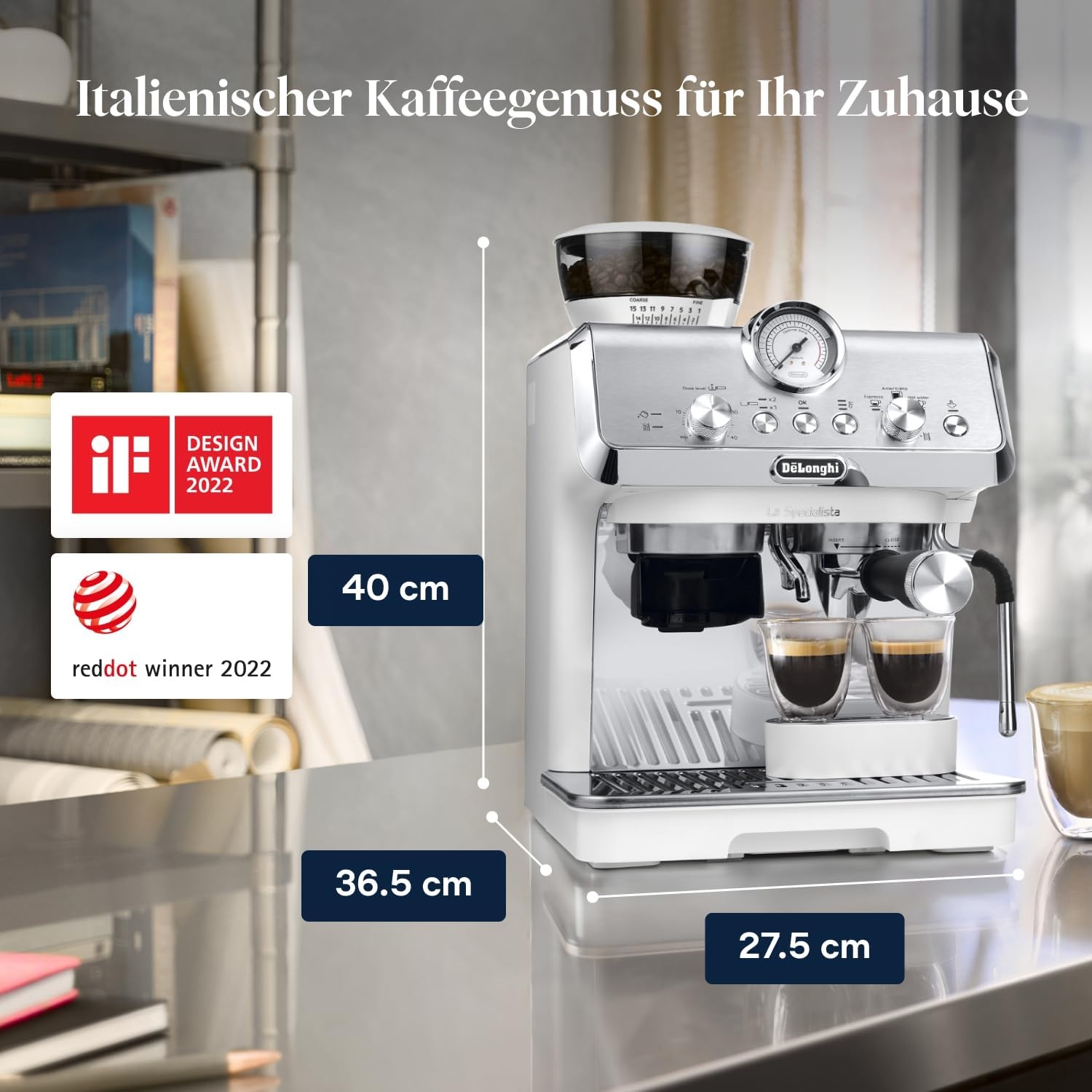 image:imageDeLonghi La Specialista Arte Espressomaschine 3 GetrnkevoreinstellungenWei