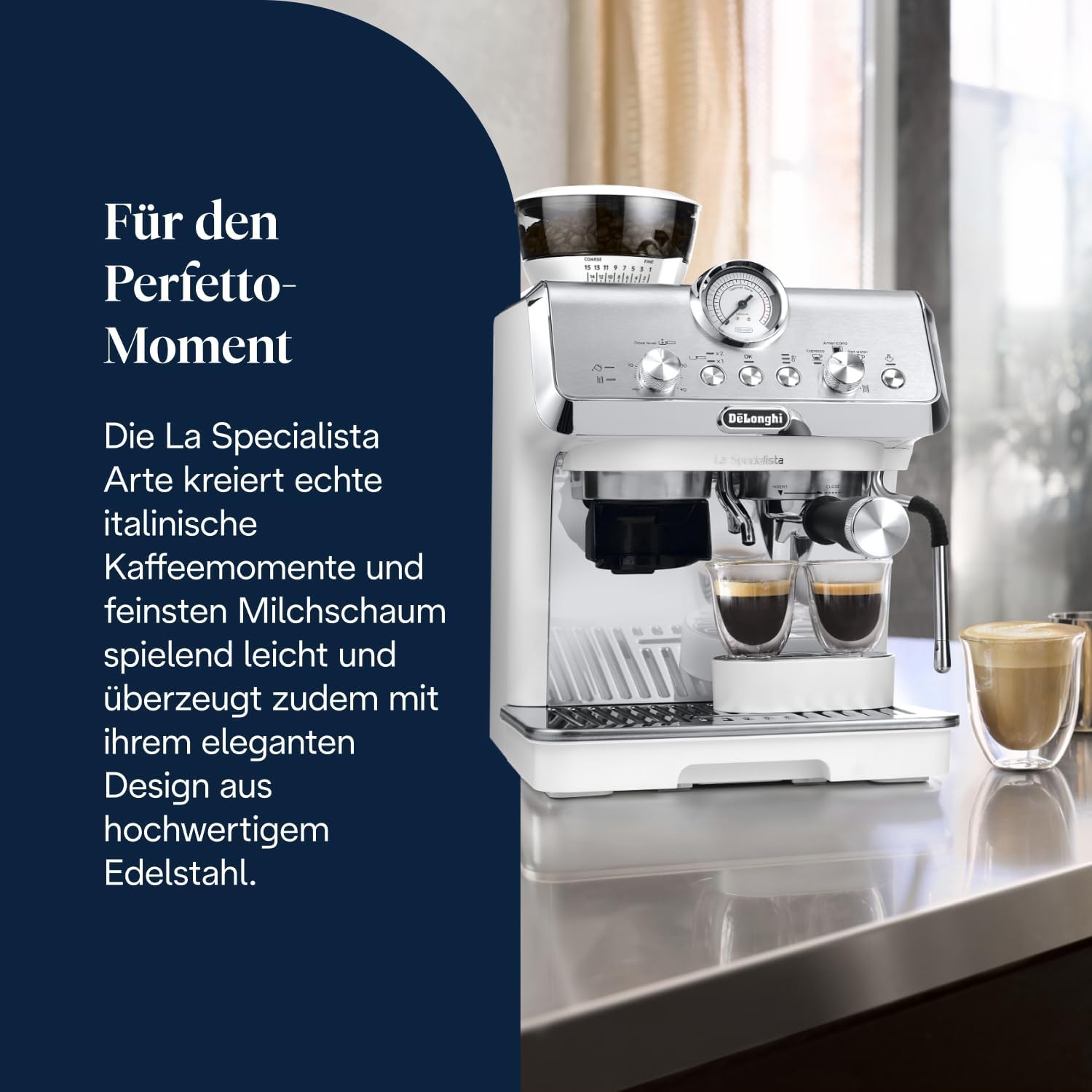 image:imageDeLonghi La Specialista Arte Espressomaschine 3 GetrnkevoreinstellungenWei