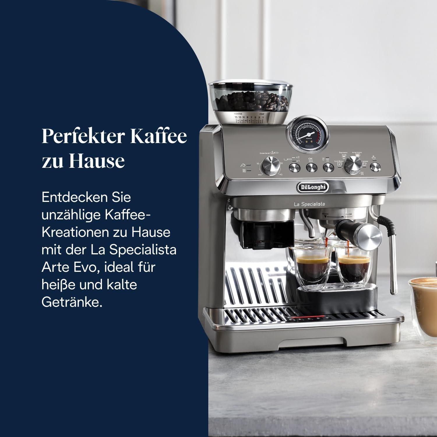 image:imageDeLonghi La Specialista Arte Evo Espressomaschine 4 Getrnke TitanCold Brew