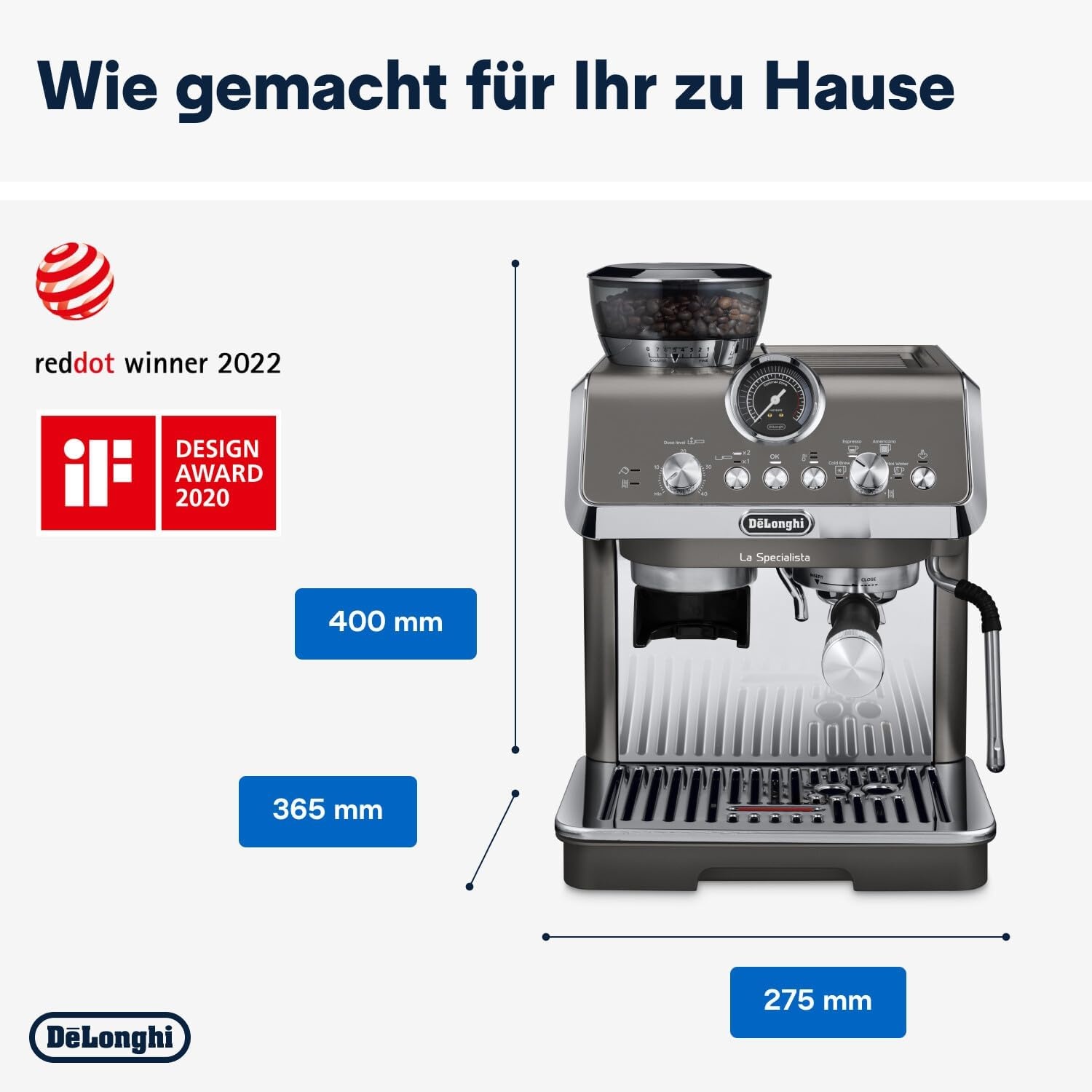 image:imageDeLonghi La Specialista Arte Evo Espressomaschine 4 Getrnke TitanCold Brew