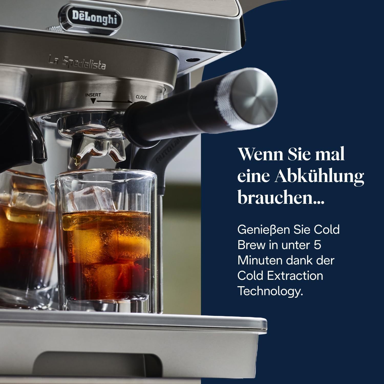 image:imageDeLonghi La Specialista Arte Evo Espressomaschine 4 Getrnke TitanKaltbrhkaffee Touchscreen