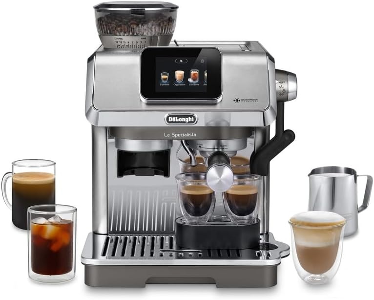 image:imageDeLonghi La Specialista Arte Evo Espressomaschine 4 Getrnke TitanKaltbrhkaffee Touchscreen