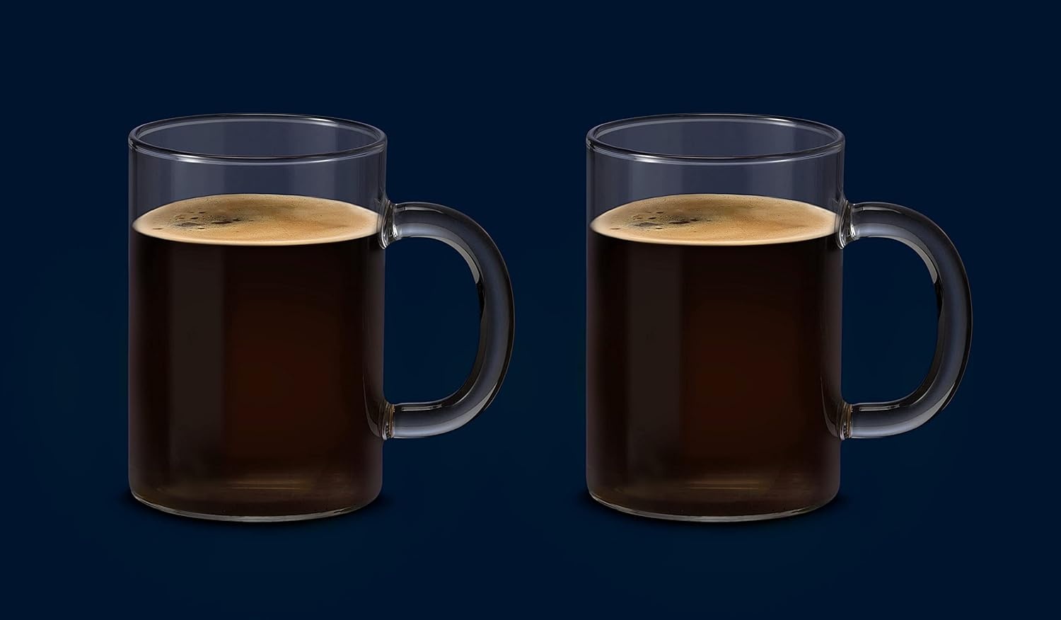 image:imageDeLonghi Long Coffee Glser Set DLSC320 2 Kaffeebecher aus Glas perfekt geeignet fr Caffe Lungo oder Americano Splmaschinenfest Fassungsvermgen 250 ml2 Stck 1er Pack