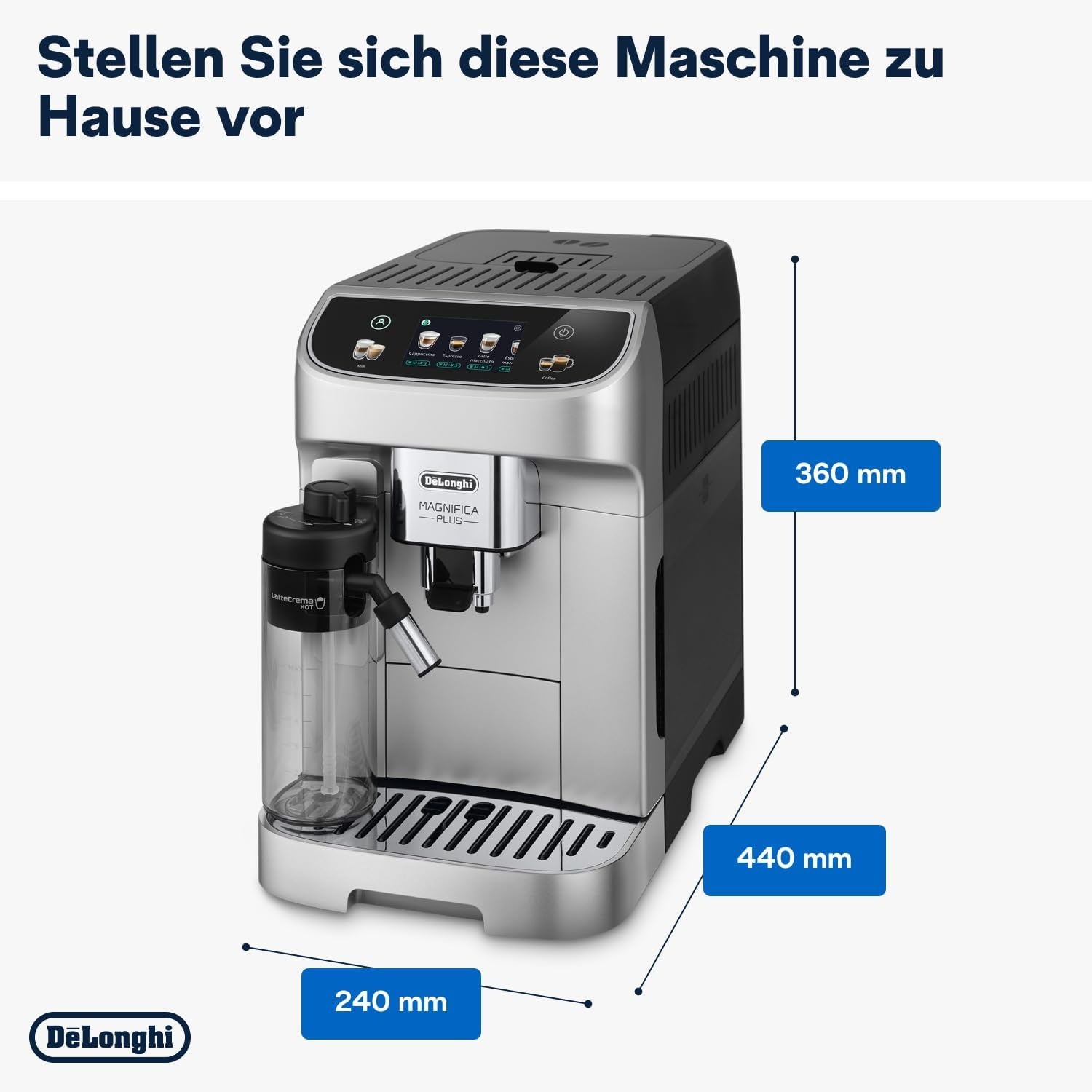 image:imageDeLonghi Magnifica Duo Kaffeevollautomat 20 Getrnke Silber18 Getrnke Silber