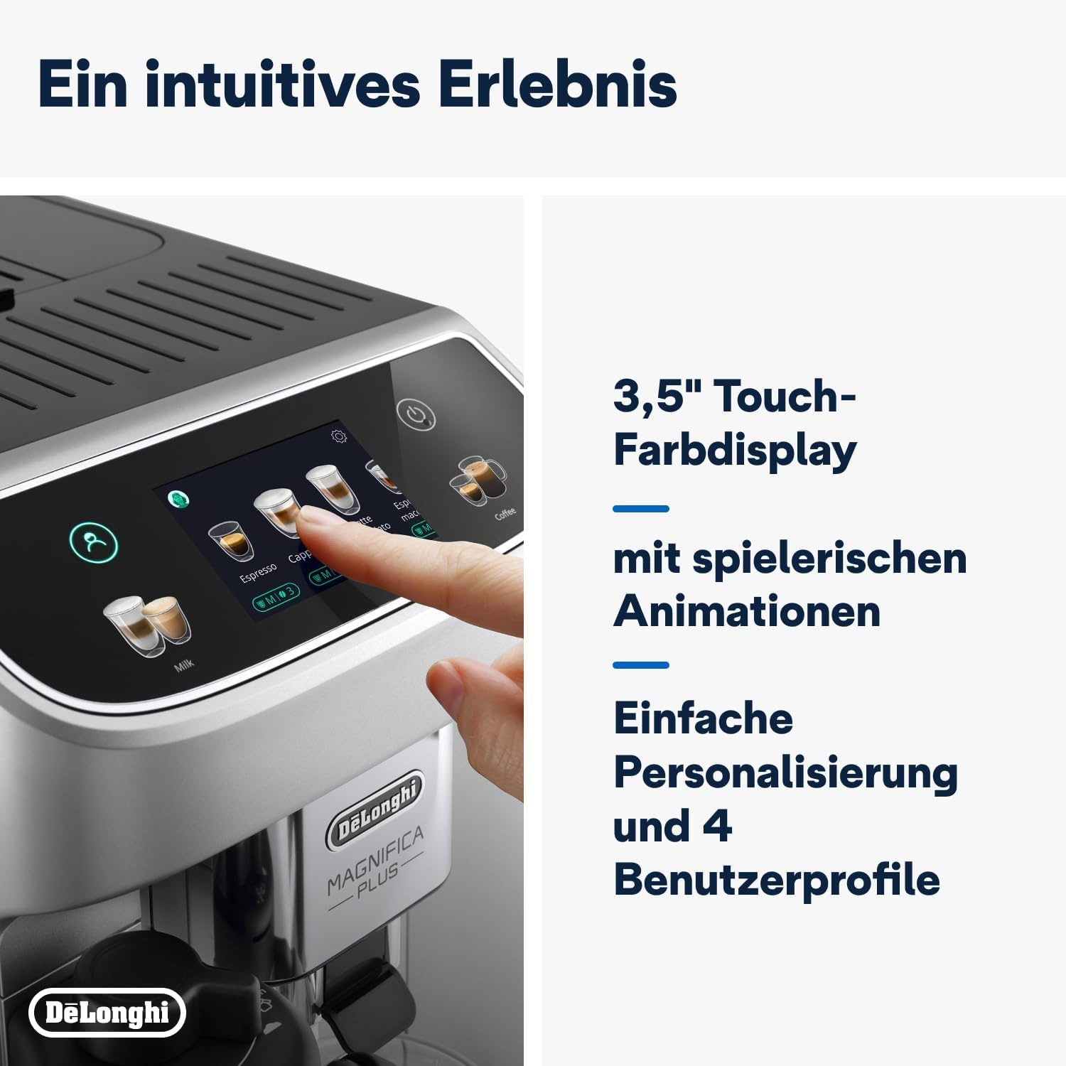 image:imageDeLonghi Magnifica Duo Kaffeevollautomat 20 Getrnke Silber18 Getrnke Silber